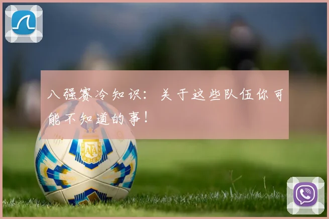 八强赛冷知识:关于这些队伍你可能不知道的事!